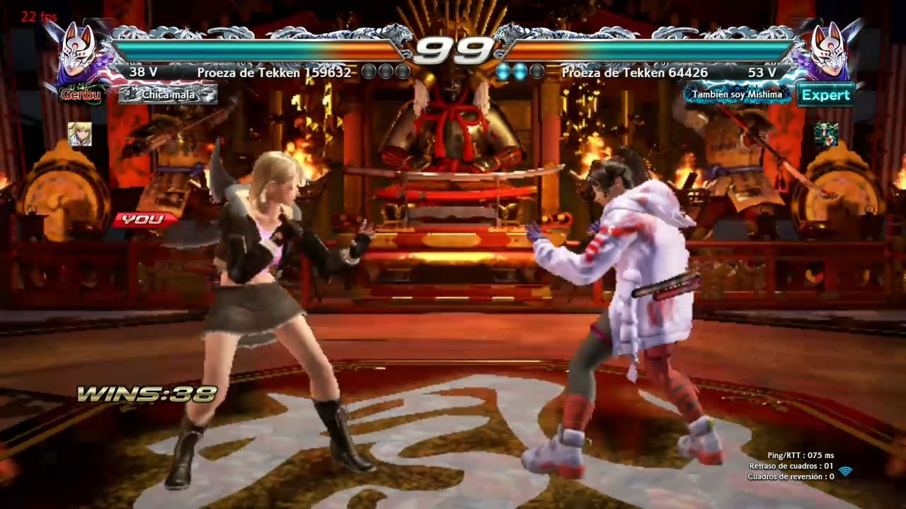 L7 138_5 Kunimitsu (Anakin x24) vs (raidenlord89) Kunimitsu - Tekken 7 RANK Online sin Grafica Final