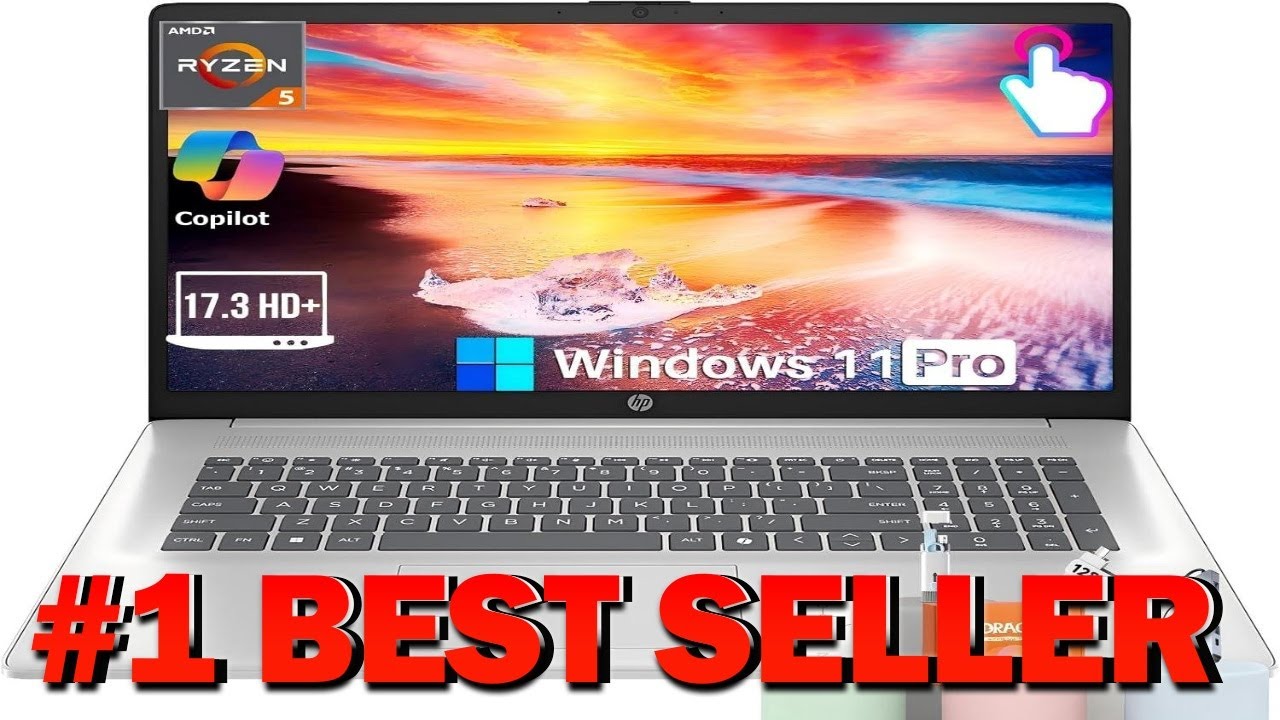HP 17 Inch Touchscreen Laptop for Business AMD Ryzen 5 7430U(Beats i7 1165G7) - B0G2BST7LK