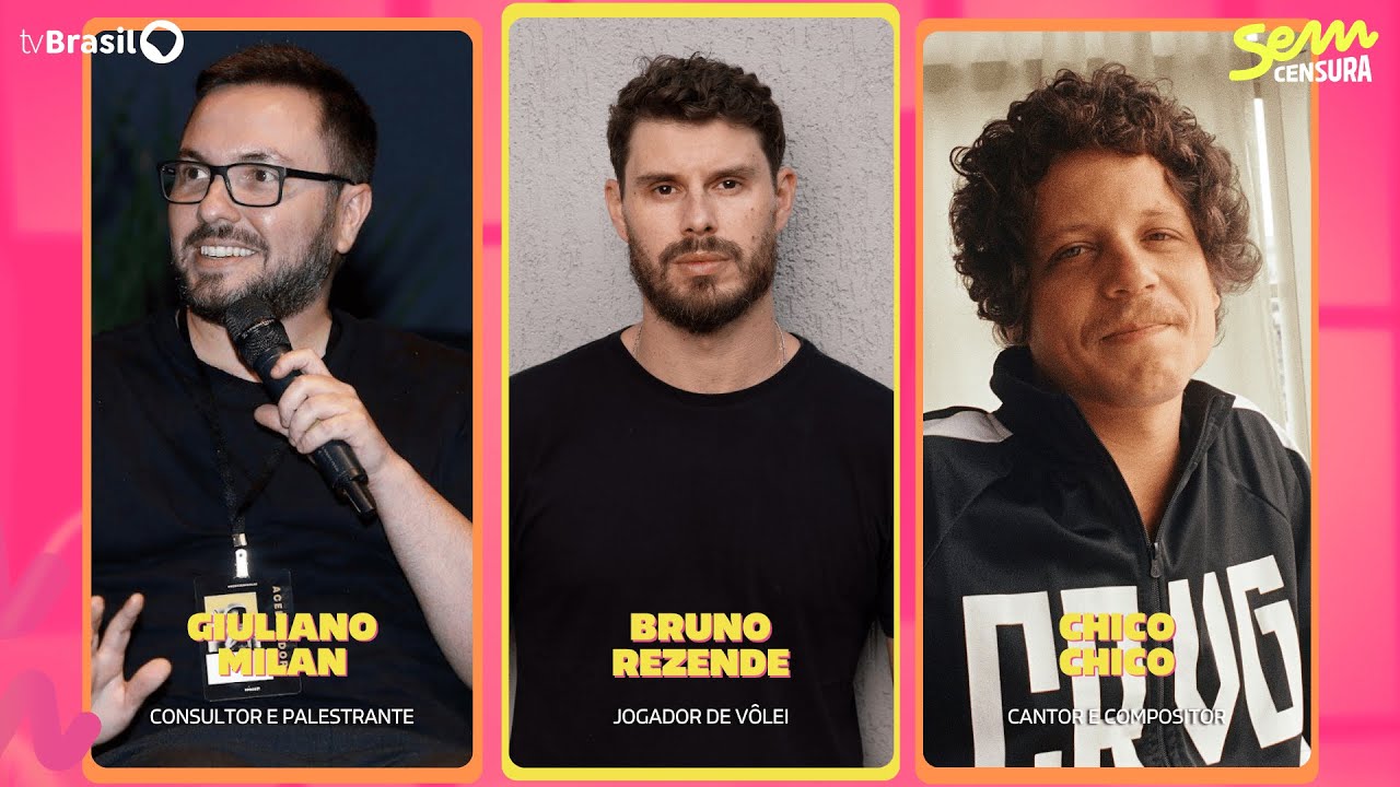 🔴 SEM CENSURA RECEBE BRUNO REZENDE, CHICO CHICO E GIULIANO MILAN