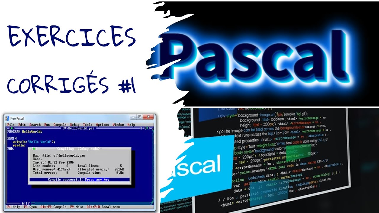 Résolution d'une équation du second degré en Pascal