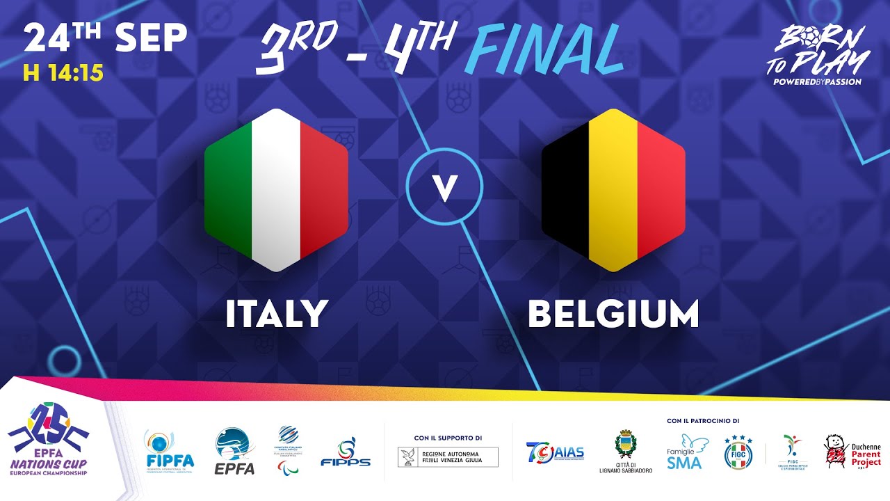 3/4 FINAL - ITALY vs BELGIUM - Day 6 - EPFA Nations CUP 2025