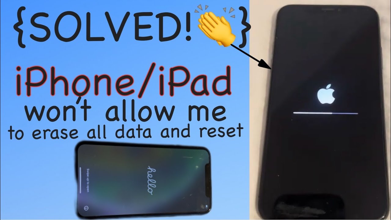 FIX iPhone or iPad Won&rsquo;t Erase All Content and Settings Not Working📱iPhone/iPad Won&rsquo;t Wipe