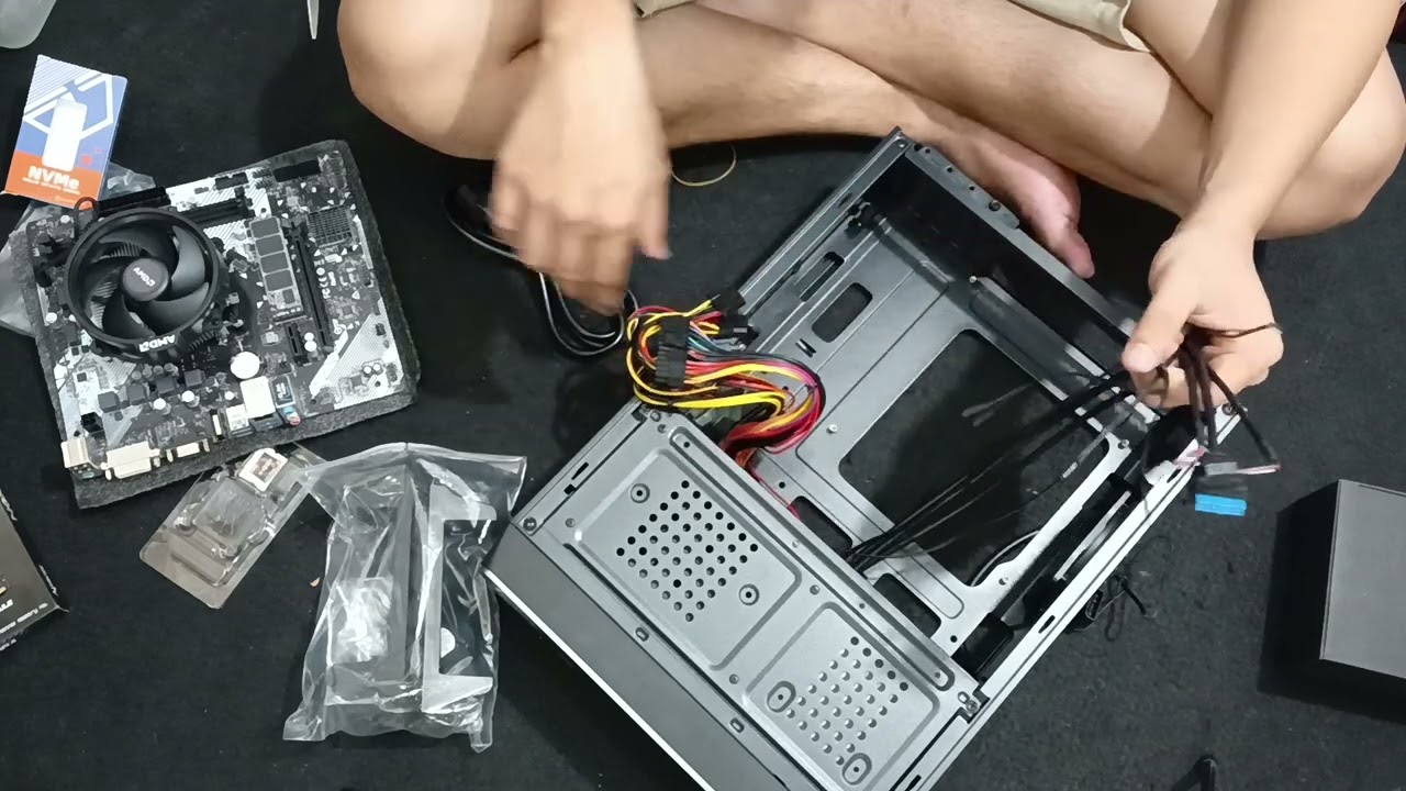 FULL RAKIT PC PEMULA HARGA 4 JUTAAN AMD RYZEN 5 4600G RAM 8 NVME 256GB ENLIGHT EN120 TERBARU 2023