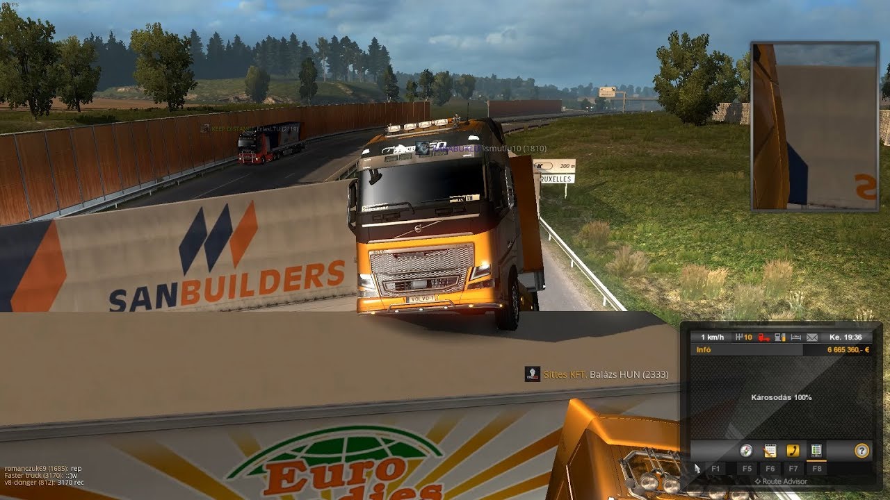 Euro Truck Simulator 2 Multiplayer: Funny Moments And Fails Compilation #1