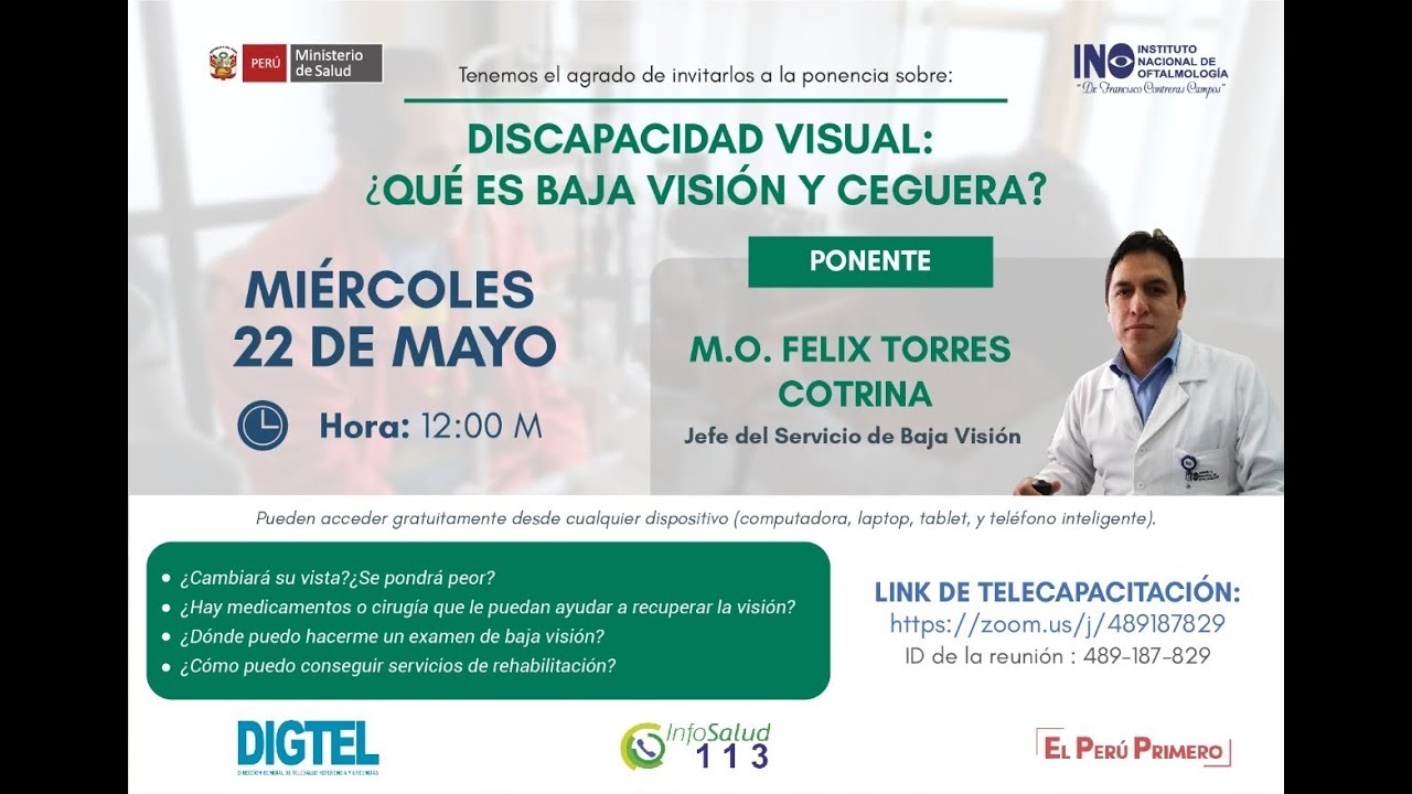DISCAPACIDAD VISUAL , BAJA VISIÓN Y CEGUERA