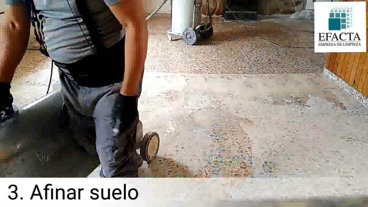 Pulido y abrillantado de terrazo
