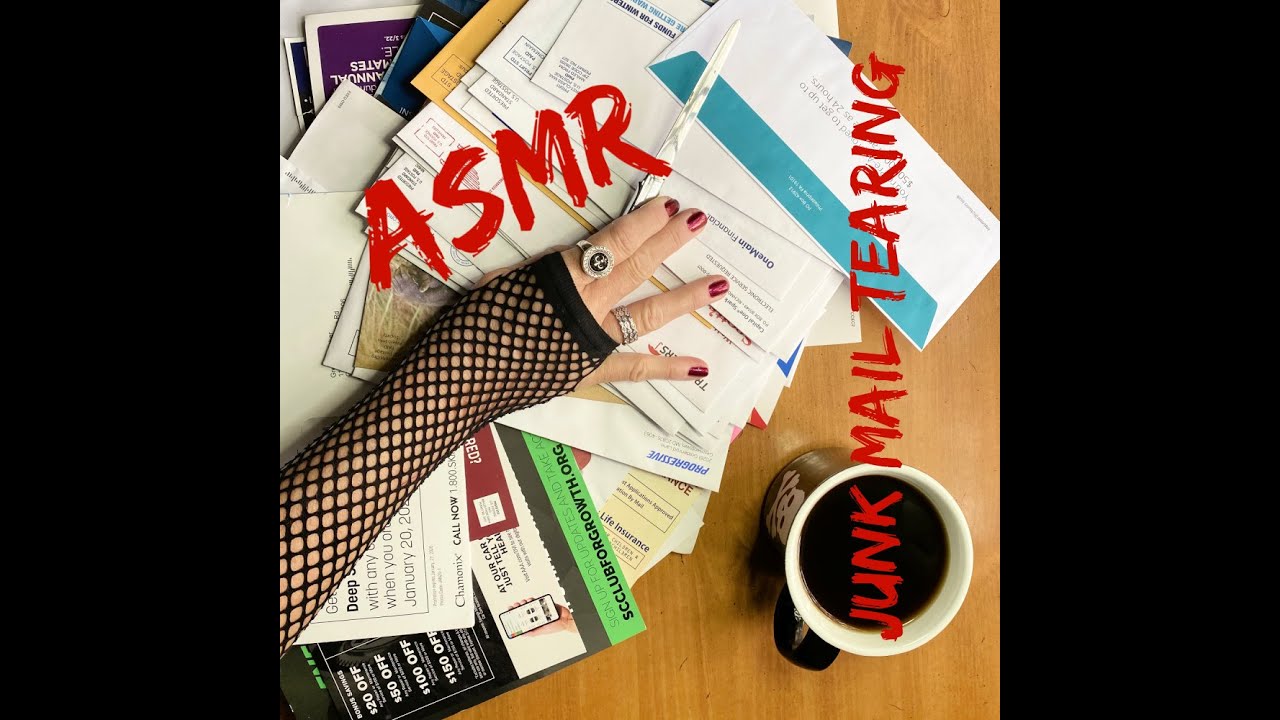 ASMR | Junk Mail Sorting and Tearing | Ripping Noises | No Talking | Soothing Paper Sounds