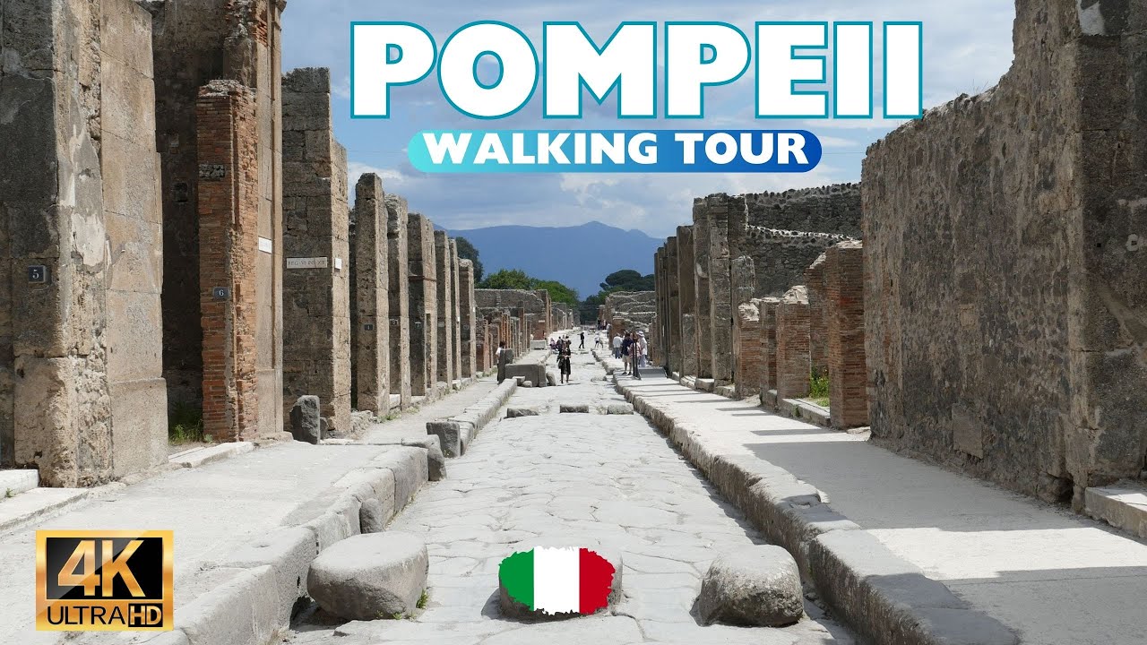A City Frozen in Time 🏛️ [4K] Guided Walking Tour Through the Ancient Streets of Pompeii
