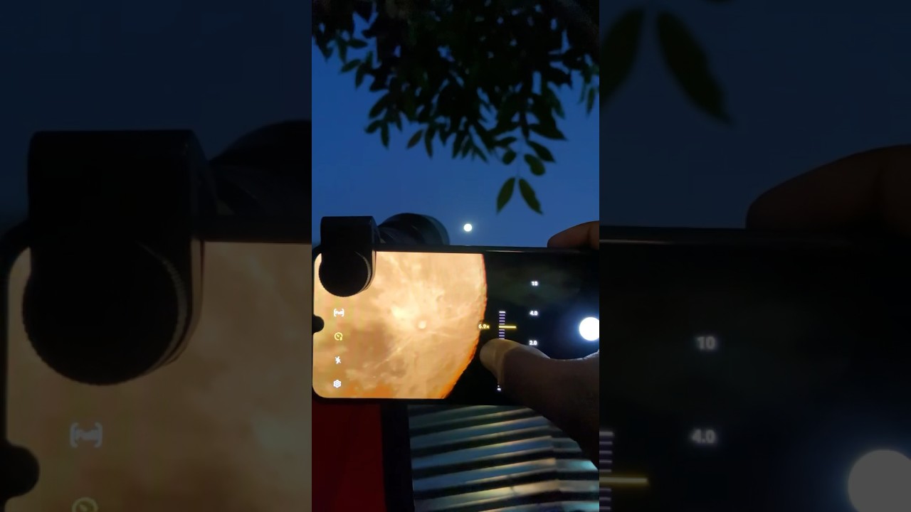 Apexel 60x zoom telephoto lens moon photography 🌖 || #shorts #photography #viral #shortvideo