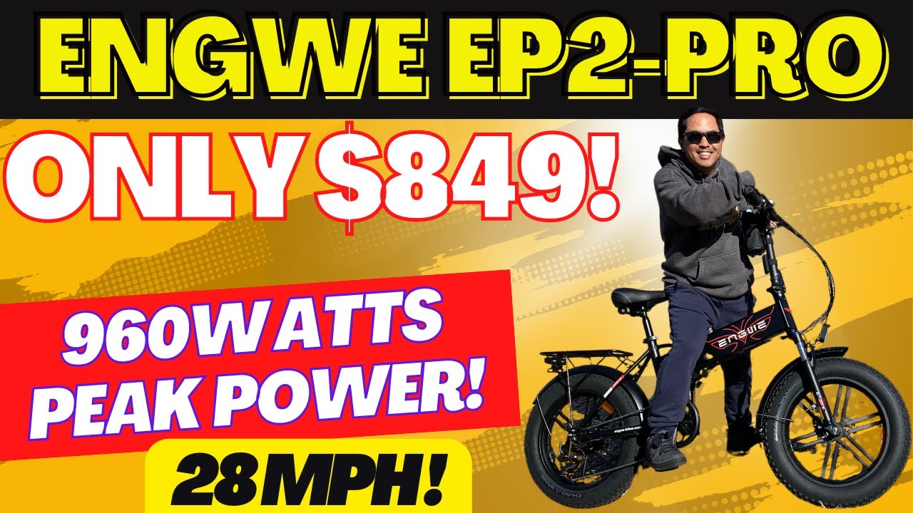 ENGWE EP2-PRO 28mph 750watt motor (960w peak). Made for speed & fun this is the 
