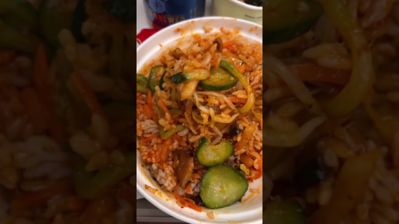 Everything I ate on Asiana Airlines! 🇰🇷🇺🇸 #asiana #asianaairlines #airline #korea #seoul #korean