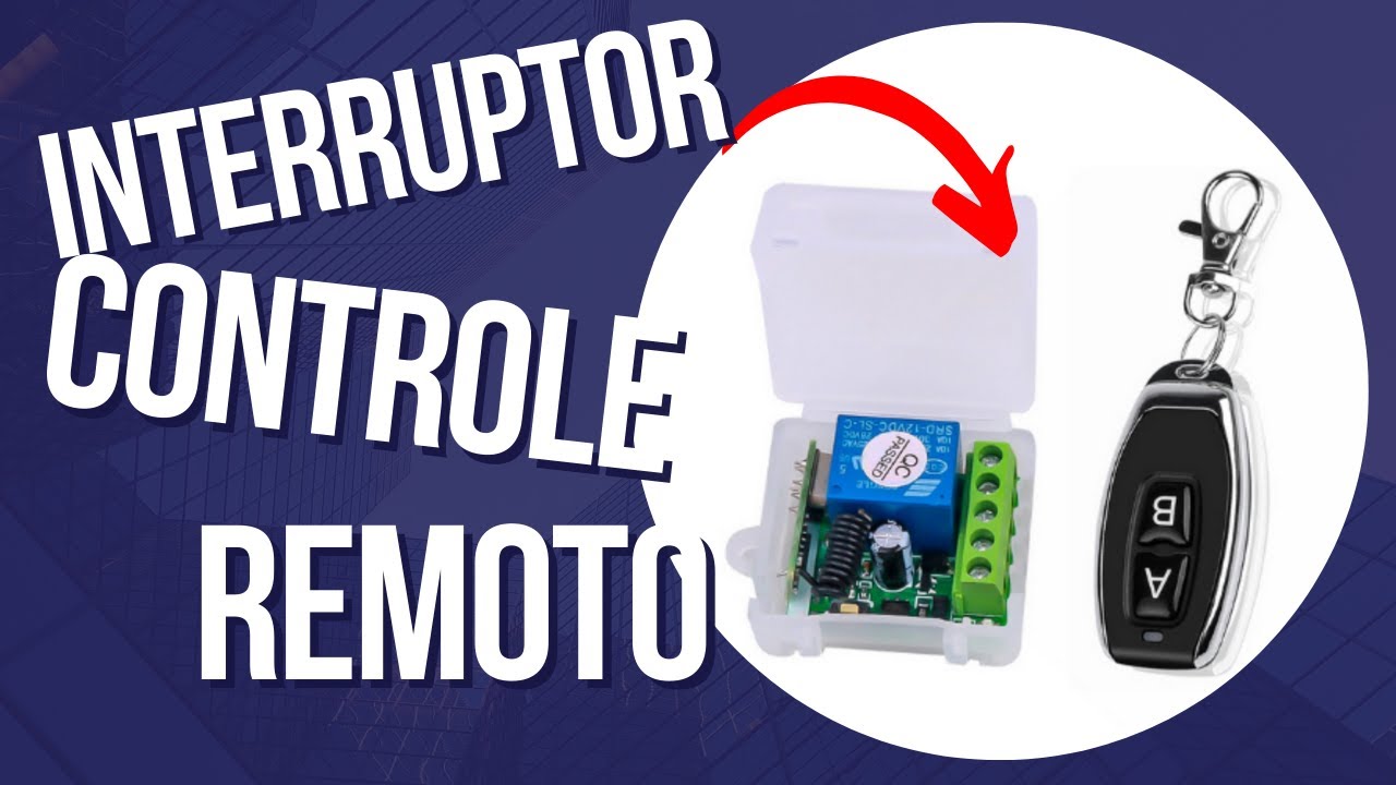 Interruptor de controle remoto sem fio 12v