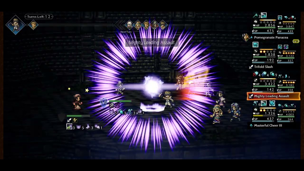 Octopath COTC F2P Beating the Master Tower Floor 6. MARVELOUS!