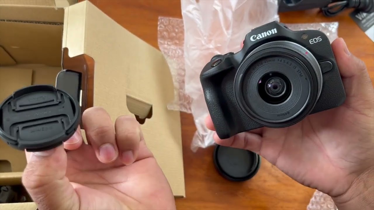 Unboxing Canon EOS R100 Mirrorless camera 2025 4K