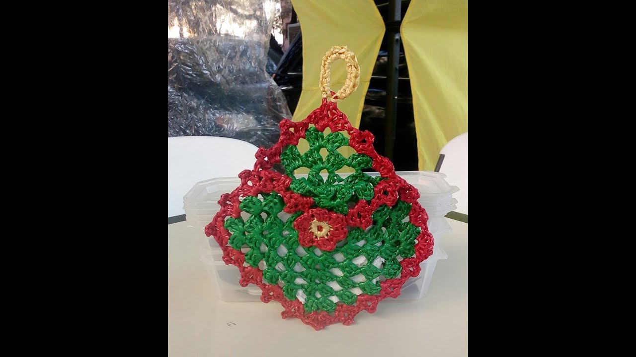 Servilletero navideño tejido con rafia o toda ocasión