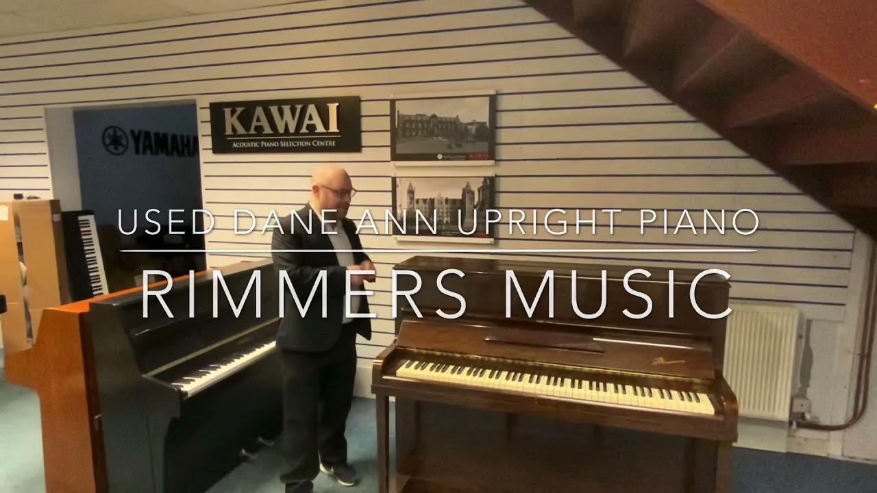 Used Danemann Upright Piano Dark Brown