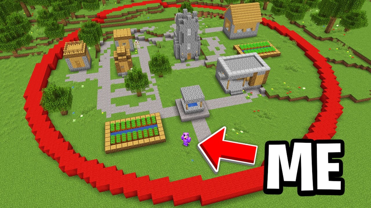 Minecraft, But I Can't Leave This Circle...