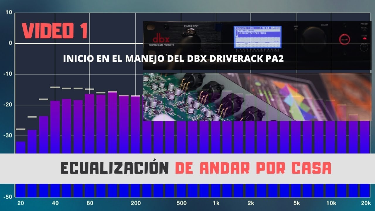 Ecualizacion de andar por casa. DBX DriveRack PA2. #Video 1 de ecualización básica