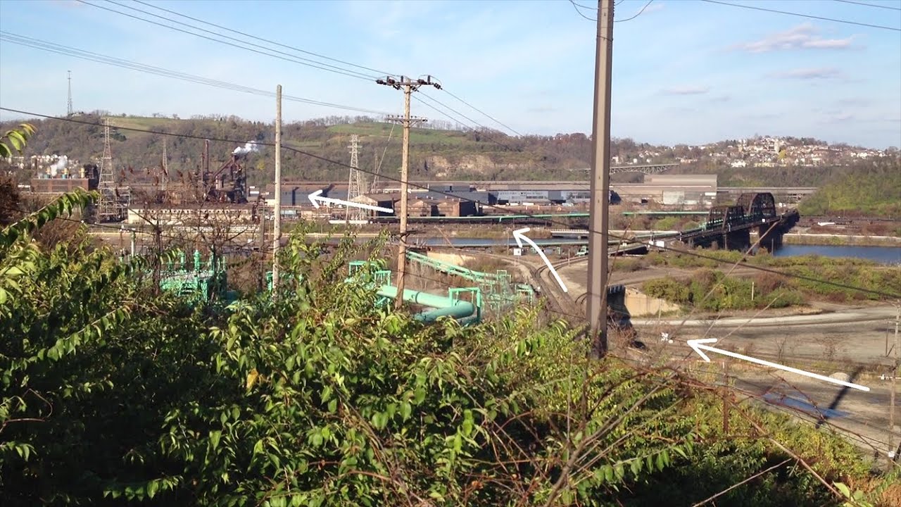 A.D. 1755 Location of Braddock's crossing the Monongahela