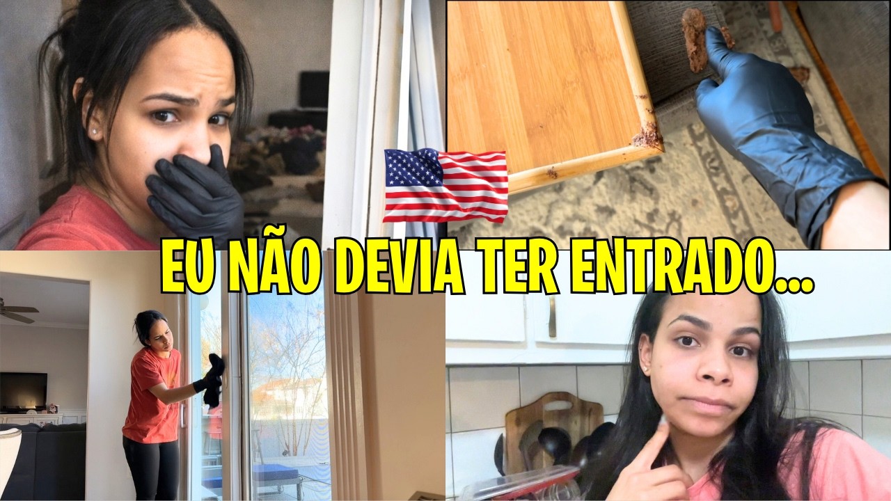 O que encontrei em uma das casas me deixou em CHOQUE! (Faxina nos EUA)