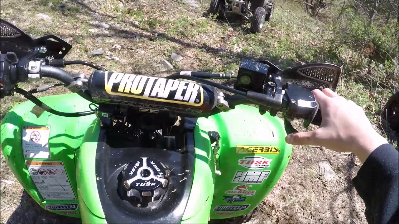 Trail ride and hooning around on a Kfx 400
