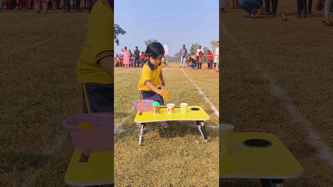 Cup and Ball Games Preschool 🟢⚪🟠| Sports Day fun games for preschool🥇| #nurserygamespreschool 🏆