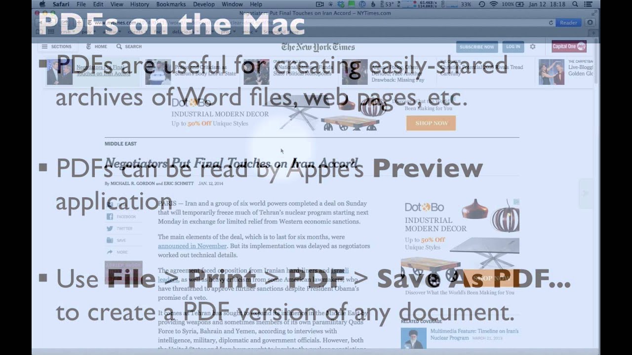 PDFs on the Mac