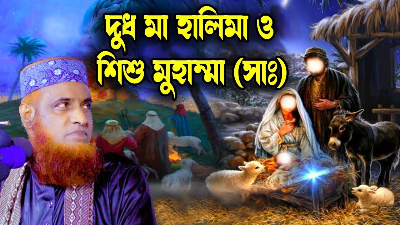 দুধ মা হালিমা ও শিশু নবীর ঘটনা শুনুন ❗ । bozlur roshid waz download । by Quraner Pothe | 4K