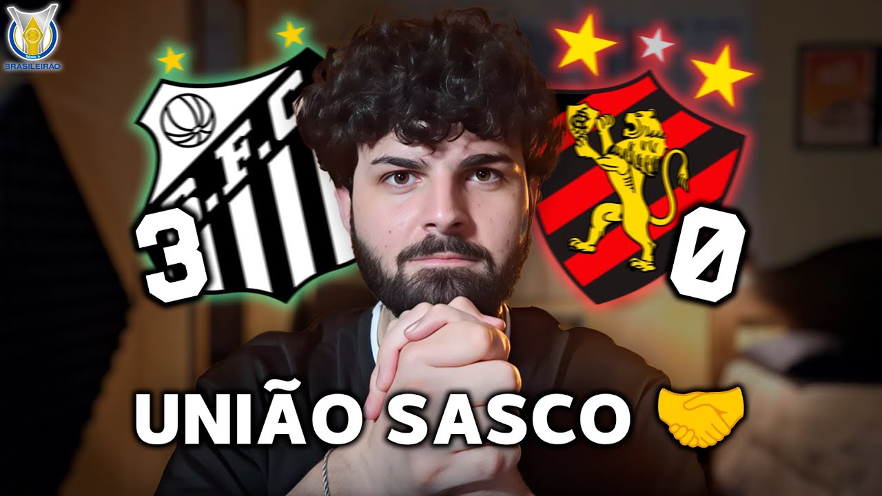Santos 3x0 Sport - FALTAM 4 PONTOS
