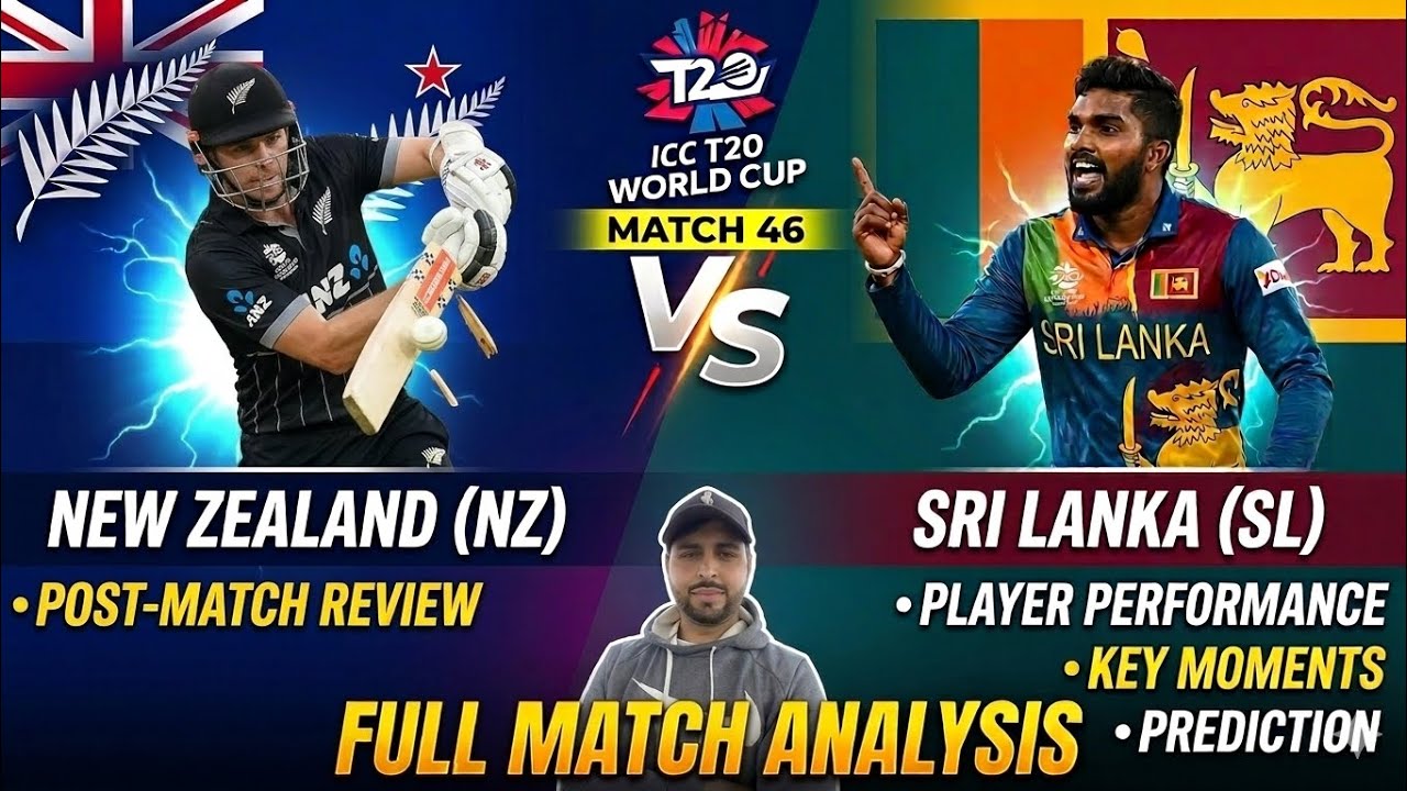 NZ vs SL: Mitchell Santner DESTROYED Sri Lanka! 😱 | Match 46 Full Analysis