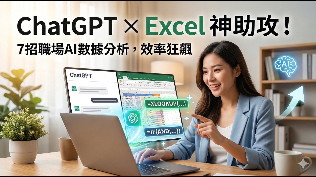 告別死背公式！用 ChatGPT 讓 Excel 技能大躍進，7 招實戰全攻略