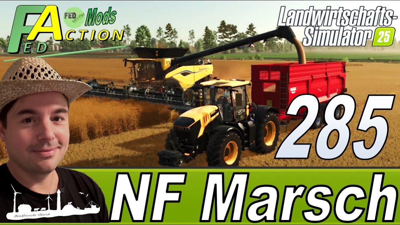 LS25 🚜 285 NF Marsch 4fach Leinsamen dreschen kann starten  #landwirtschaftssimulator25 #letsplay