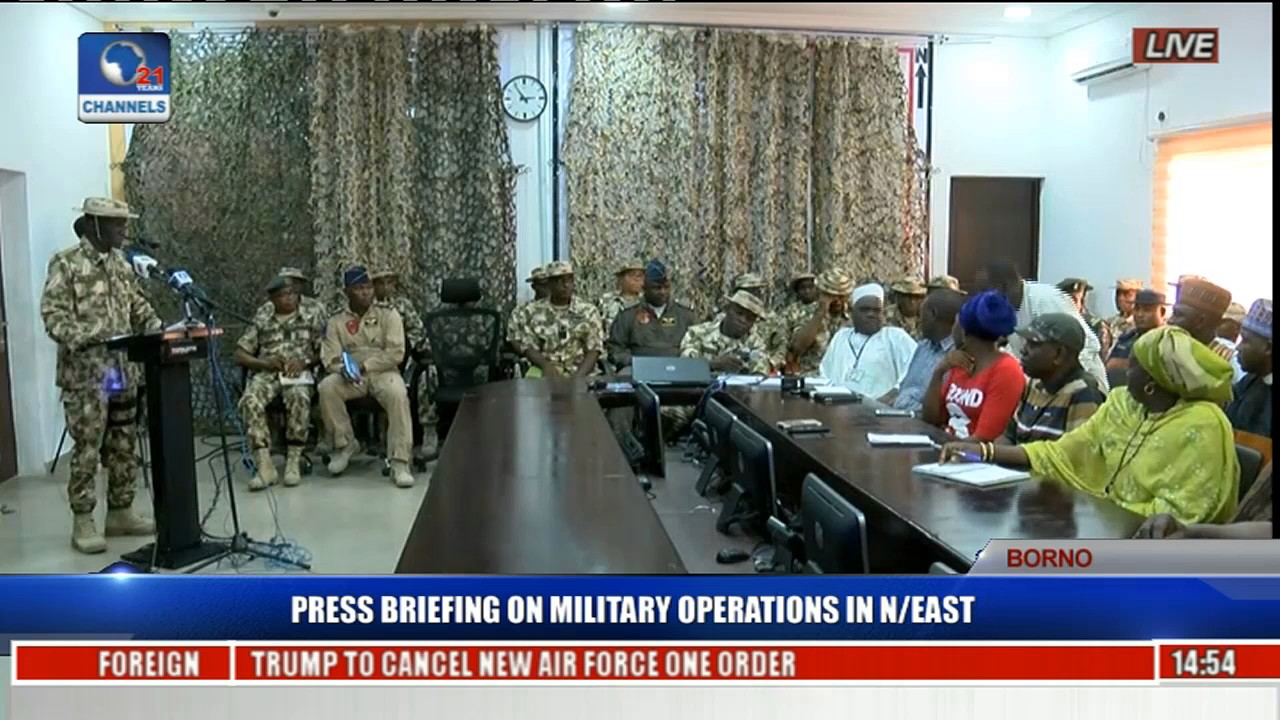 Maj Gen Lucky Irabor Briefs On Military Operations In North East Pt 6