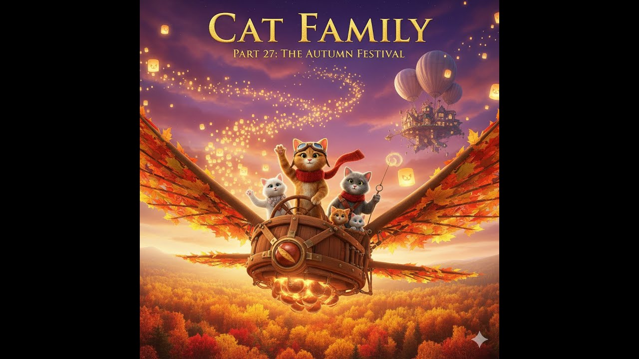 the-cutest-cat-family-ever-daily-life-funny-antics-Part27-Jasper-&-The-Autumn-Cloud-Festival