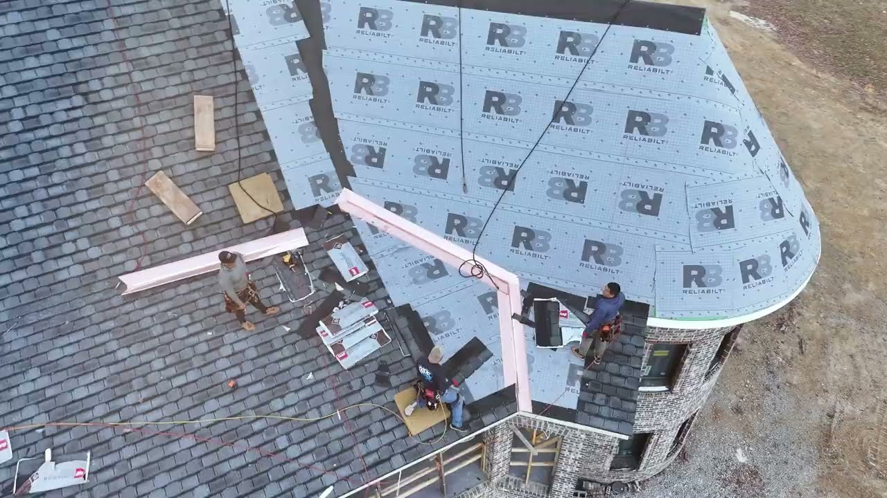 Shingles, Stone, and Exterior Trim Begin on the ICF Castle!