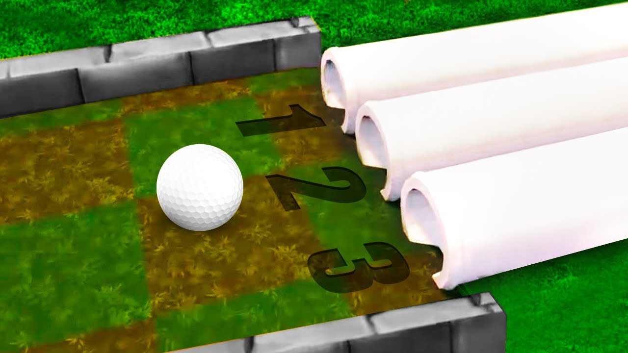 ONE OF THESE PIPES GETS YOU A HOLE IN 1! (Golf It)