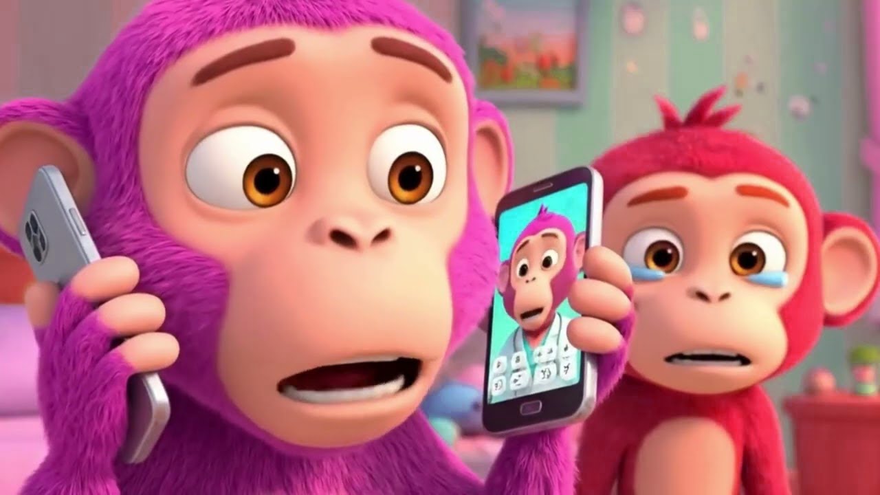 Five Little Monkeys Gentle Bedtime Song 🐒🌙 | Little Baby Bum Style 2 Minute Loop Remix