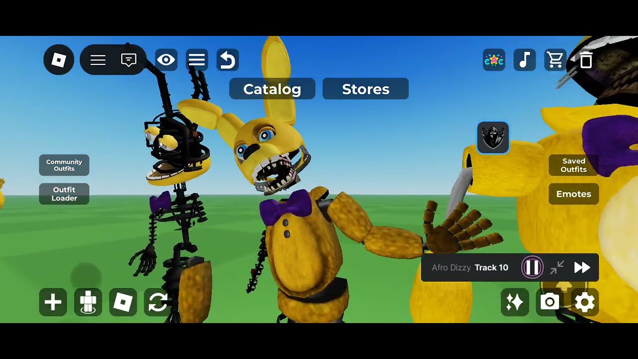 My fredbear and friends avatar fnaf in roblox catalog I made