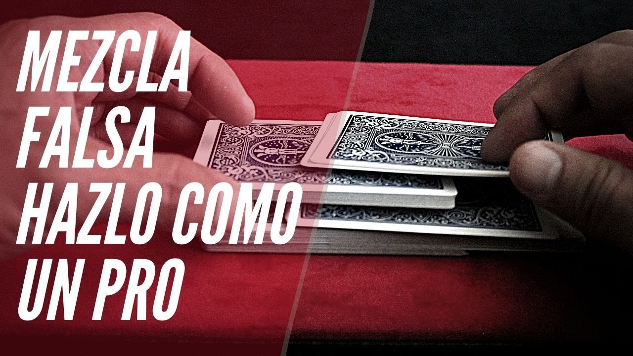 Mezcla como un PRO - MEZCLA FALSA - para MAGIA CON CARTAS