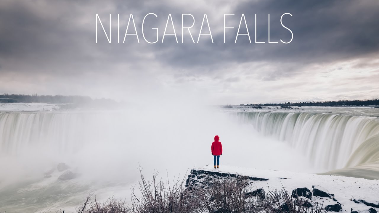 Niagara Falls Time Lapse and Slow-mo in the winter! +++ butterfly conservatory