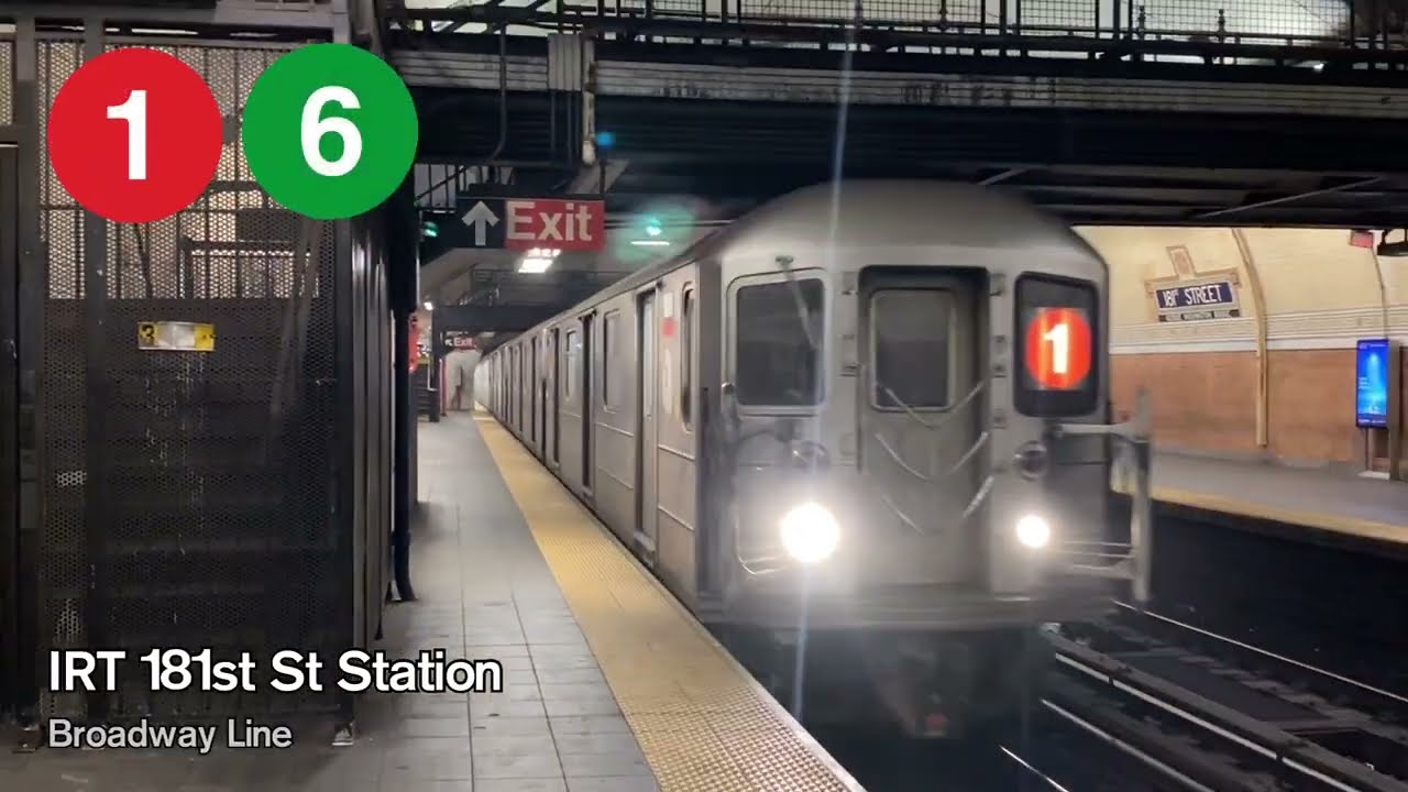 IRT Broadway Line: 181st Street Station (1)(6)(R62As)