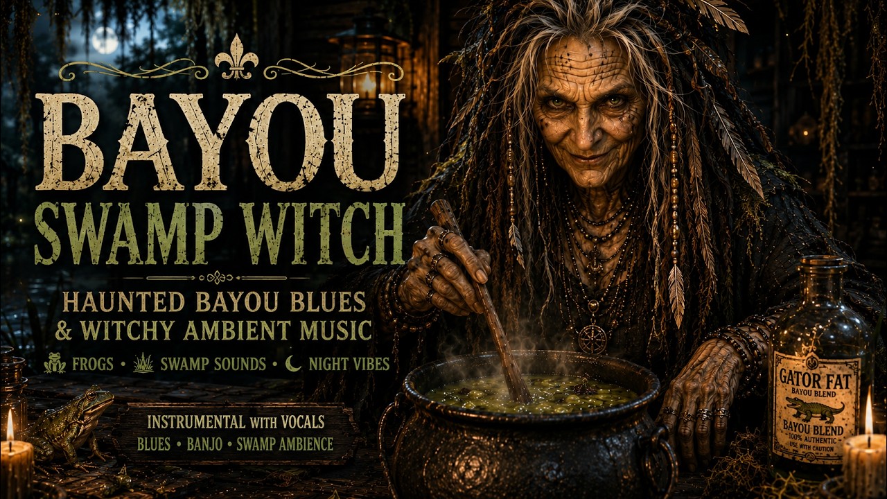 Bayou Swamp Witch | 1 Hour+ of Haunted Bayou Blues & Witchy Ambient Music