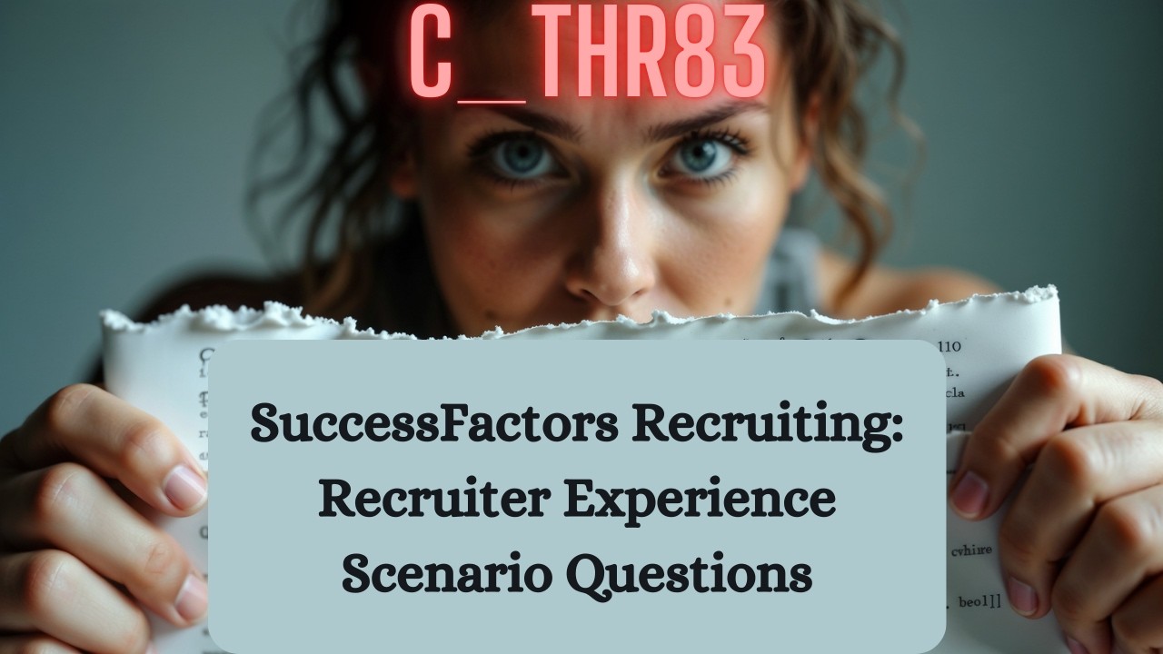 SAP C_THR83 New Certification Questions and Details [Latest]