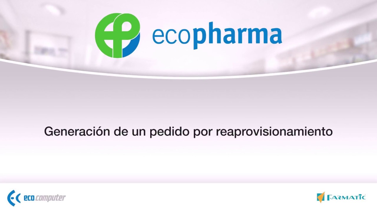 Generación de un pedido por reaprovisionamiento en Farmatic