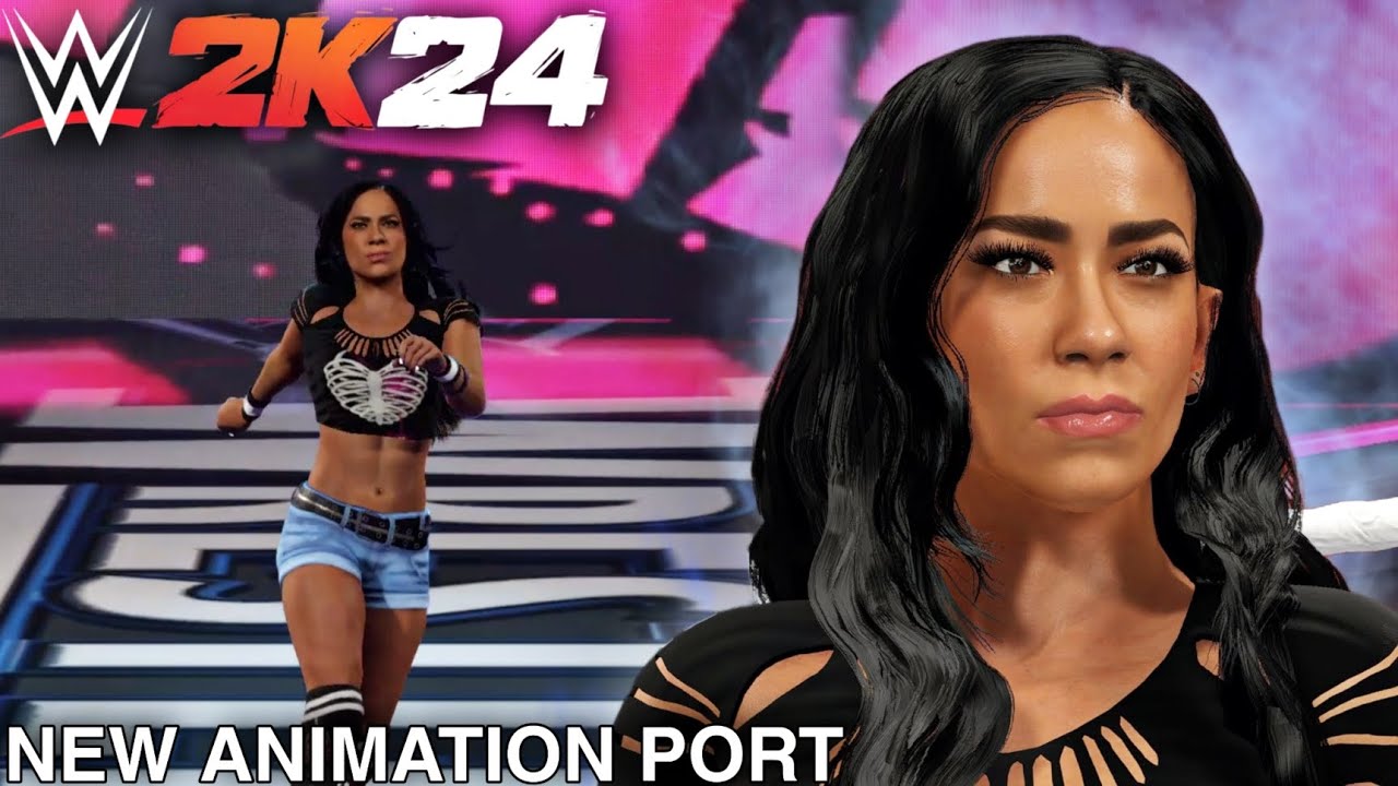 AJ Lee Ported  WWE 2K15 Entrance Animation in WWE 2K23 | New WWE 2K24 Concept PC Mods