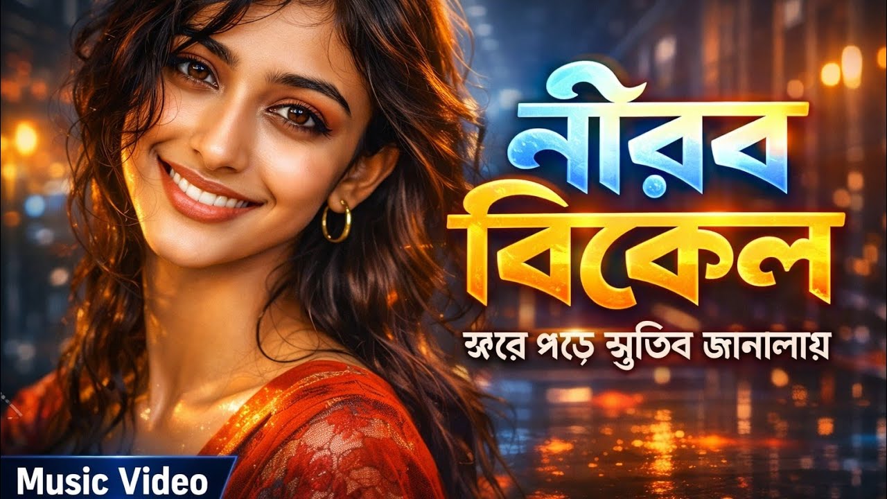 নীরব বিকেল ঝরে পড়ে স্মৃতির জানালায় | Nirob bikel |  Heart Touching Bangla Song | Music Heart
