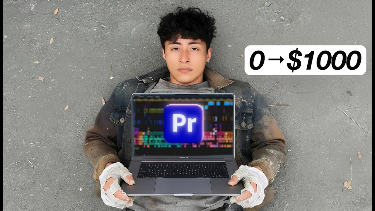 Si tuviera que EMPEZAR desde 0 en EDICION DE VIDEO haría esto (de $0 a $1000 paso a paso)