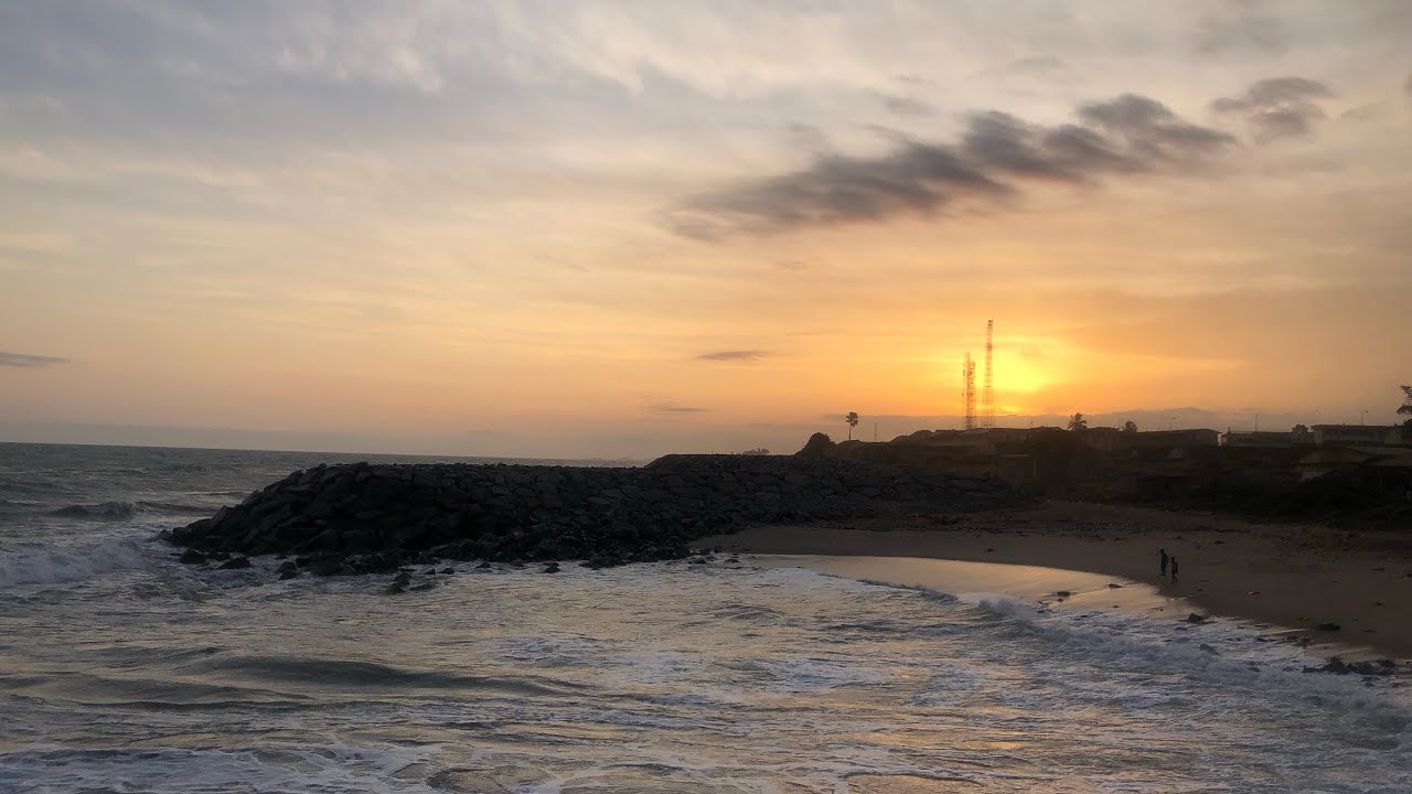 Scenes from a beautiful day at the beach in Cape Coast