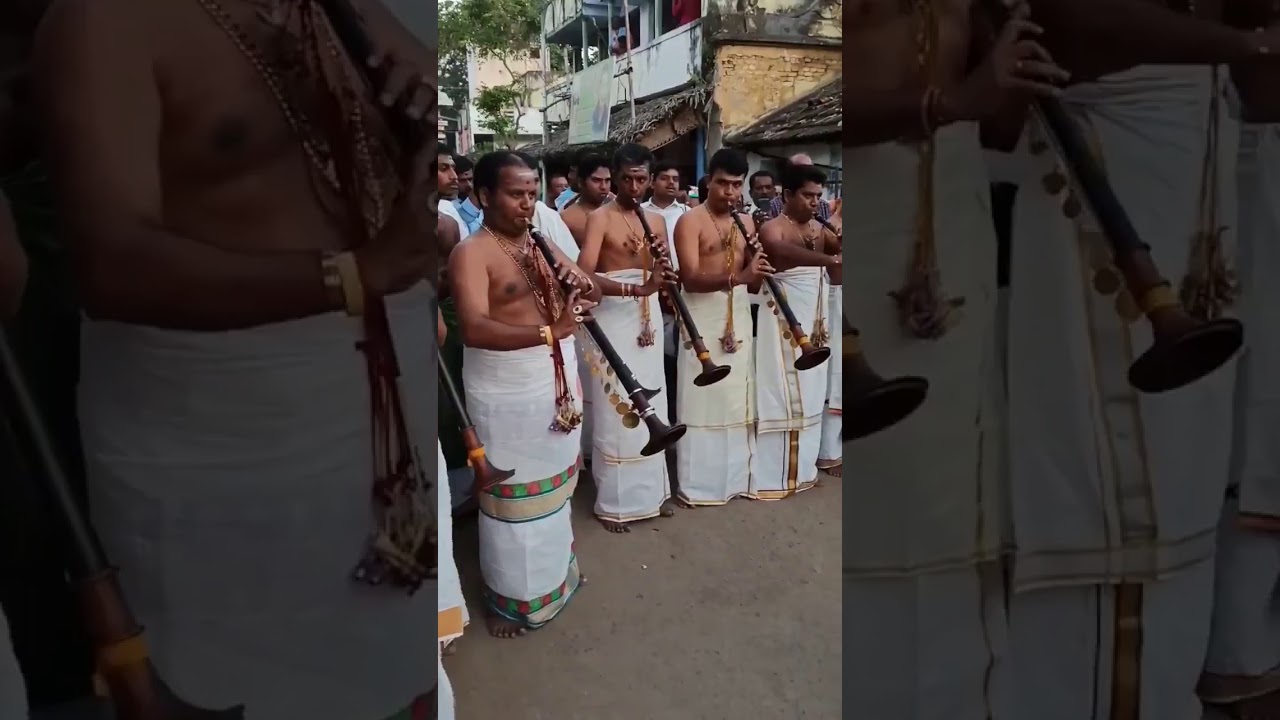 Nadaswaram Being Played in South Indian Temple procession
