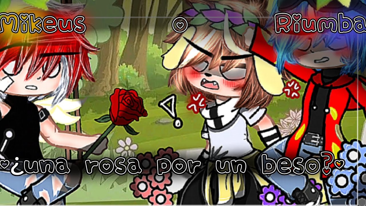 🌹♡¿Una rosa por un beso? ♡💋 -[¿Riumba o Mikeus?]-[meme]  🤍💛-🤍💙